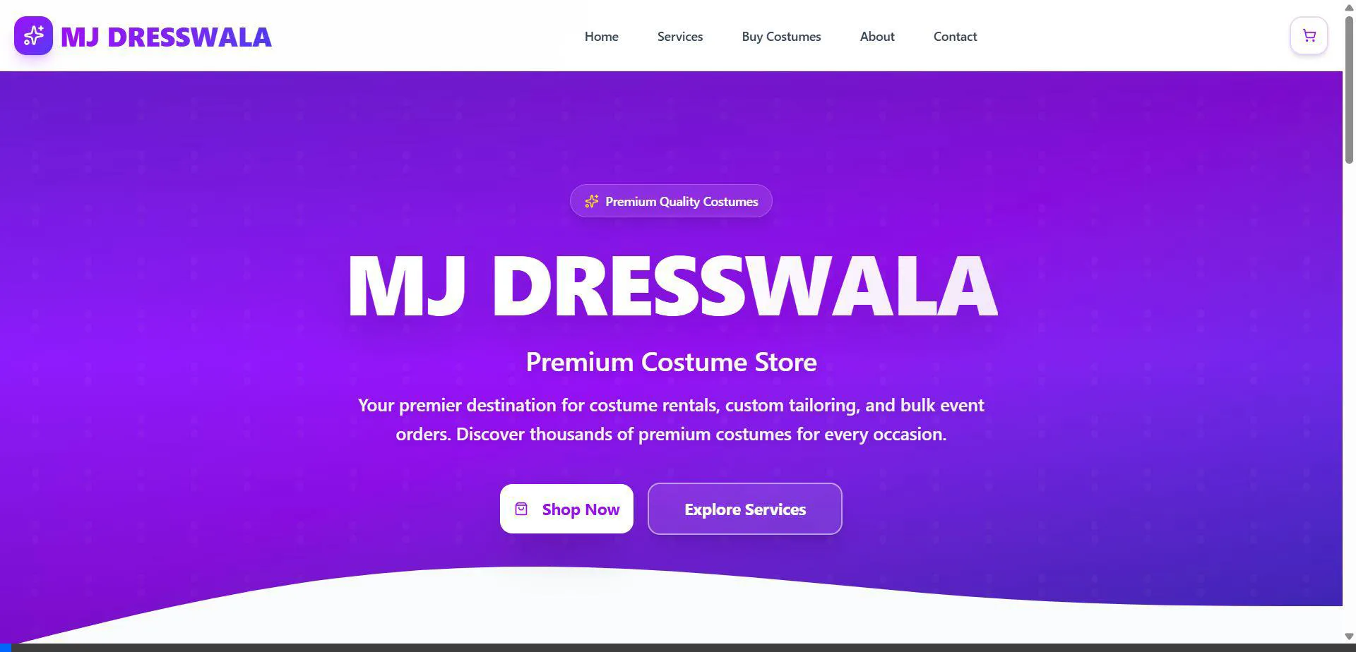 MJ DRESSWALA E-Commerce Preview